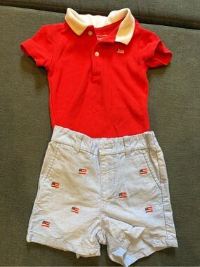 Janie and Jack American Fourth of July Outfit